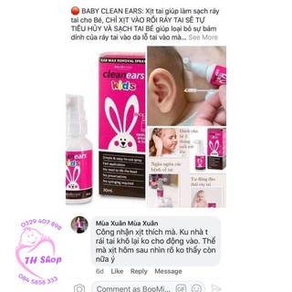 Xịt Tan Ráy Tai Ear Clean Úc