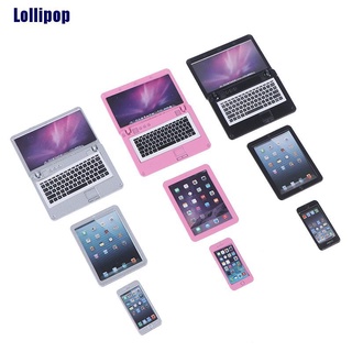 Set 3 mô hình điện thoại / máy tính bảng trang trí nhà búp bê