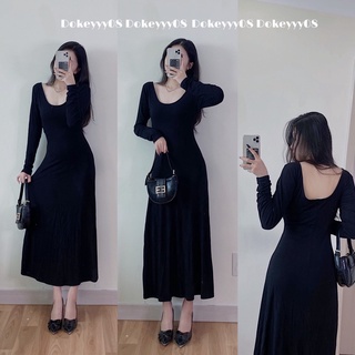 Váy body dáng dài chất co giãn