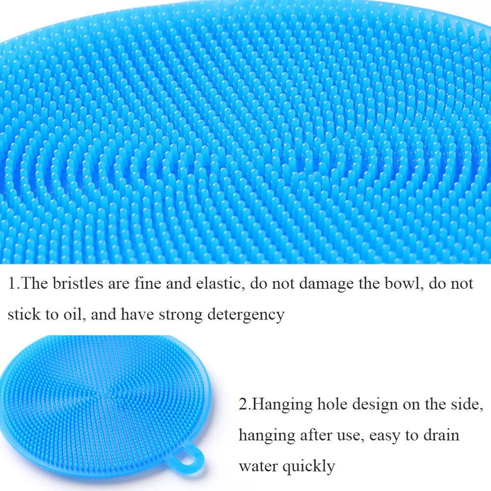 Miếng Silicone Rửa Chén Nhiều Màu Có Thể Tái Sử Dụng