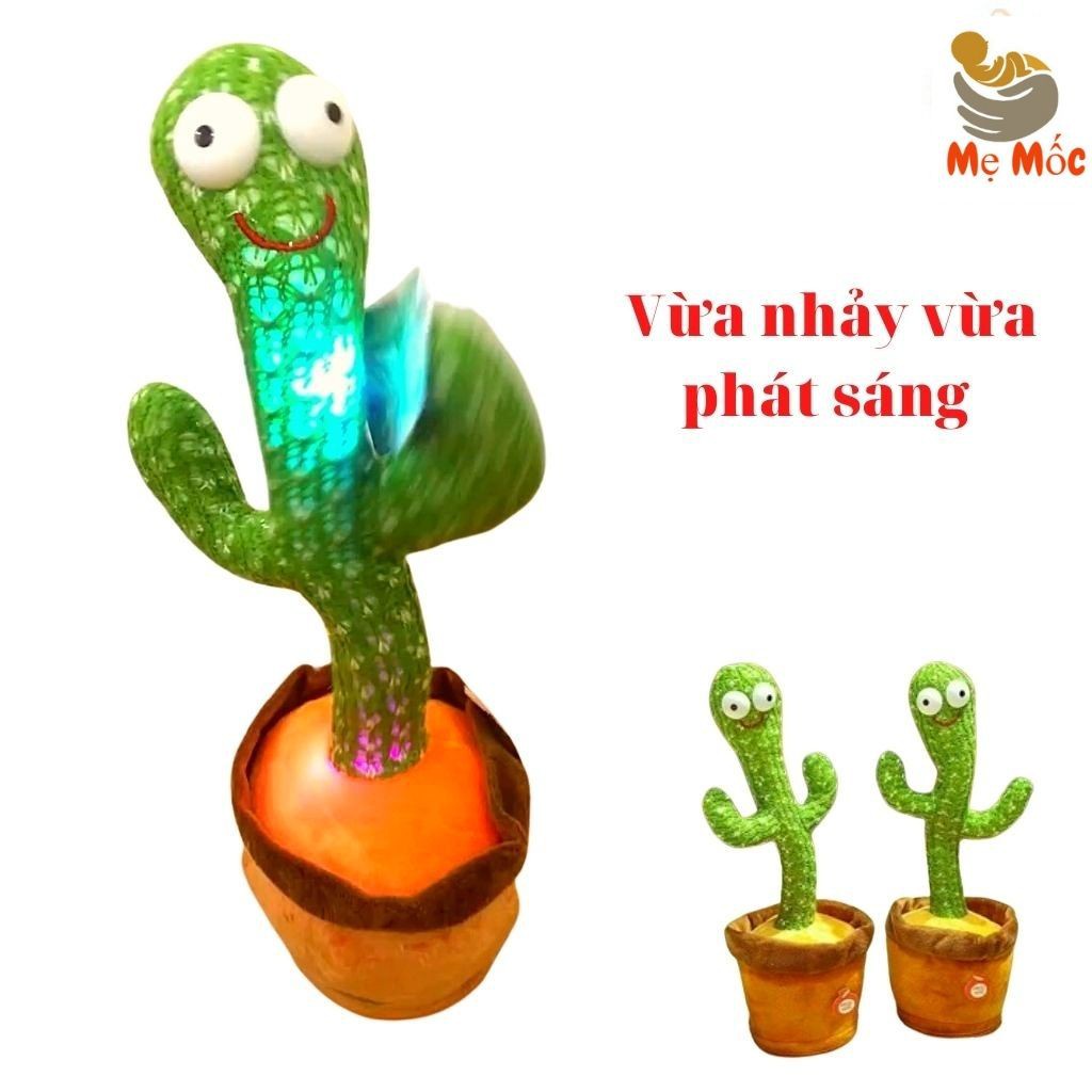 Xương Rồng Nhảy Múa Nhại Tiếng Vui Nhộn Phát 120 Bài Nhạc Việt Tặng Kèm Sạc USB, Shop Mẹ Mốc