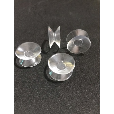 Combo 10 miếng Nút Hít Kính, Miếng Nhựa, Núm Nhựa Cao Su Hít Kính Kê Mặt Bàn 2 Mặt, Hít kính 2 mặt phi 30