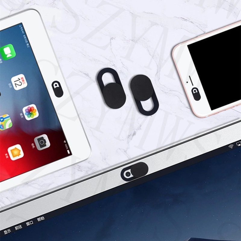 Miếng Dán Webcam Từ Tính Bằng Nhựa Siêu Mỏng Bảo Vệ Chế Độ Riêng Tư Cho iPhone Web Laptop iPad