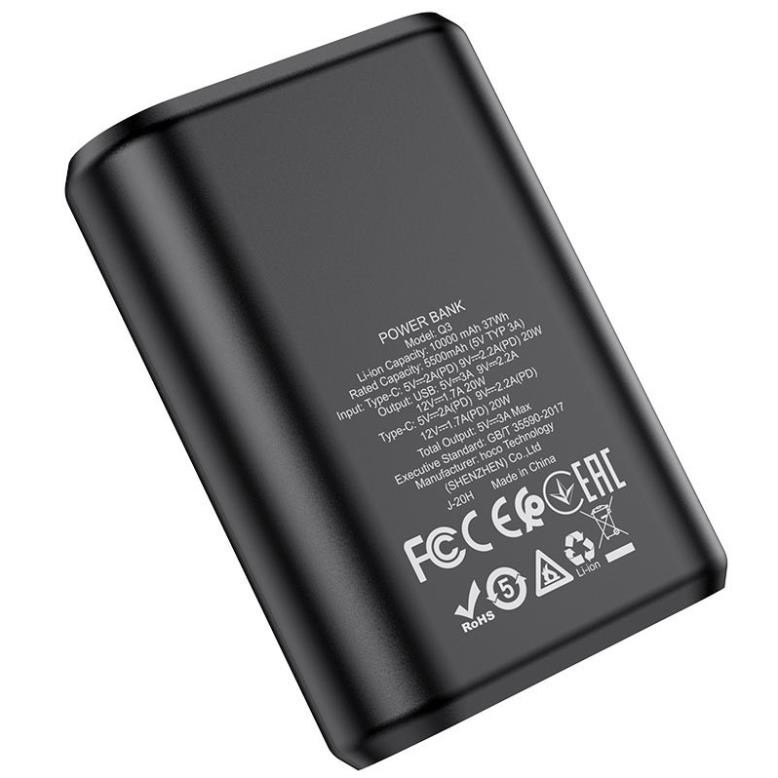 Sạc dự phòng 20W Hoco Q3 10000 mAh  Tích Hợp Sạc Nhanh PD+ QC3.0 - Bảo Hành Chính Hãng