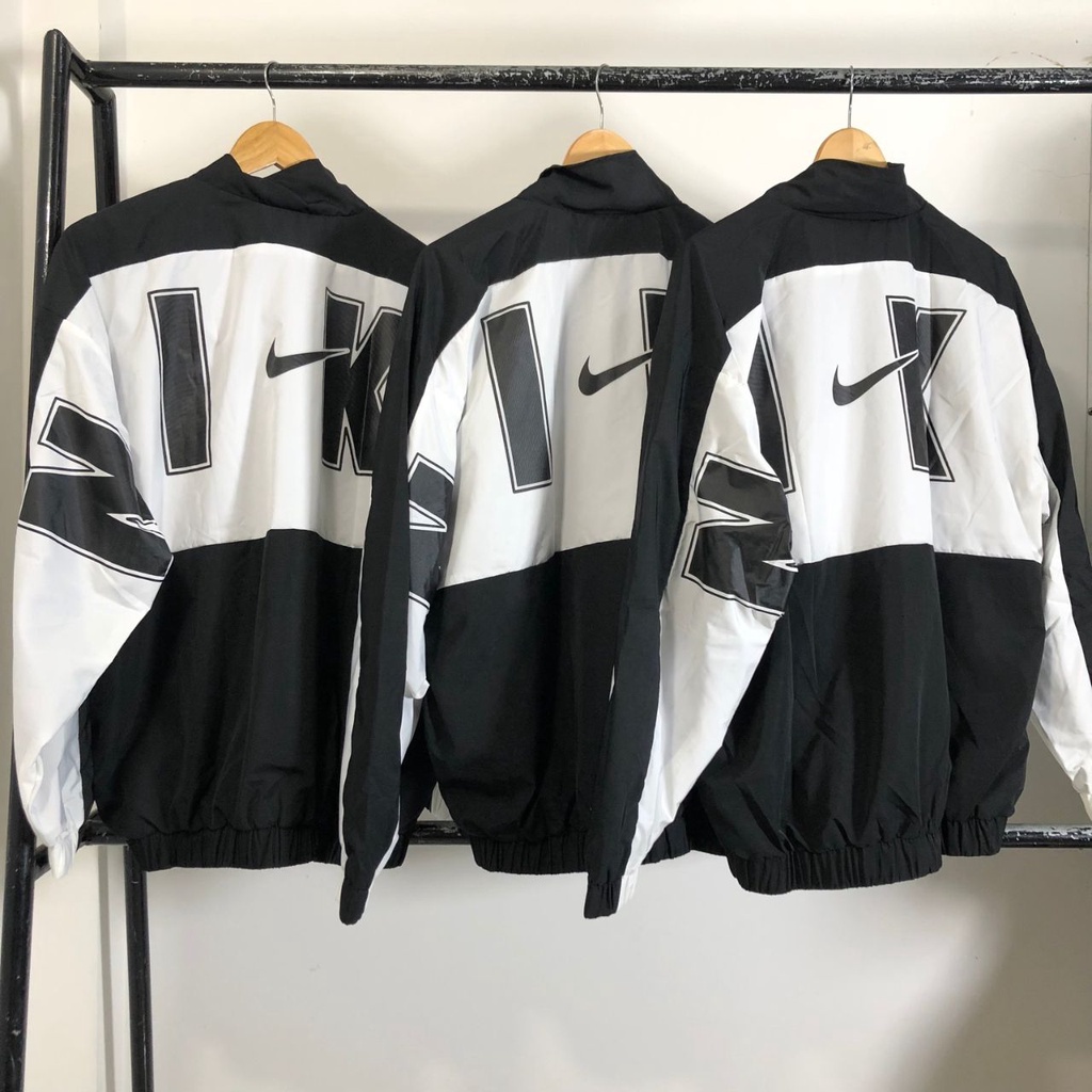Áo Khoác Gió Nike Vintage, Áo Jacket Nike Swoosh Vintage Vải Dù 2 Lớp Thời Trang Dành Cho Cả Nam Và Nữ