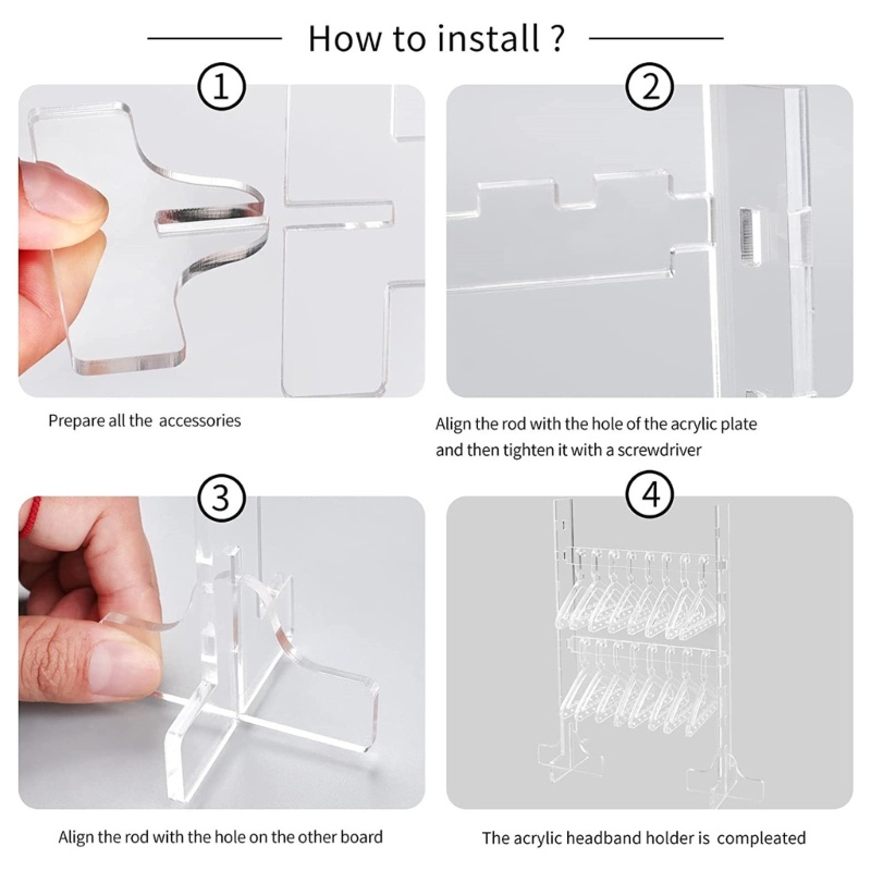 Flgo Giá Đỡ Bông Tai Bằng Acrylic Trong Suốt Sức Chứa Lớn