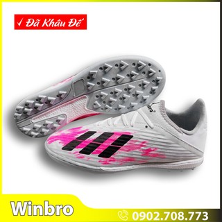 Giày Đá Bóng Winbro Cổ Thun X20 - Giày Đá Banh Siêu Bền Màu Trắng Hồng 2021
