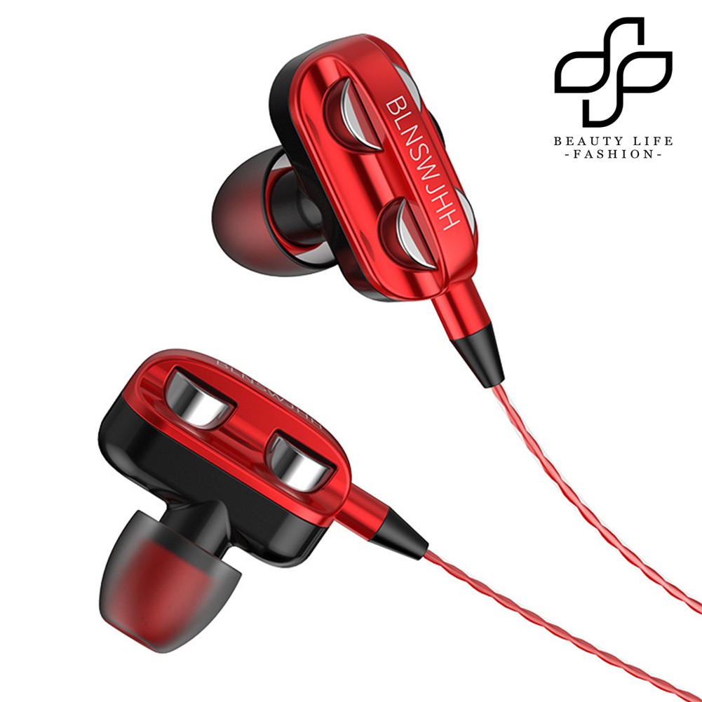 【NEW】Universal In-Ear Heavy Bass Stereo Wired Earphones Sports Headsets with Mic