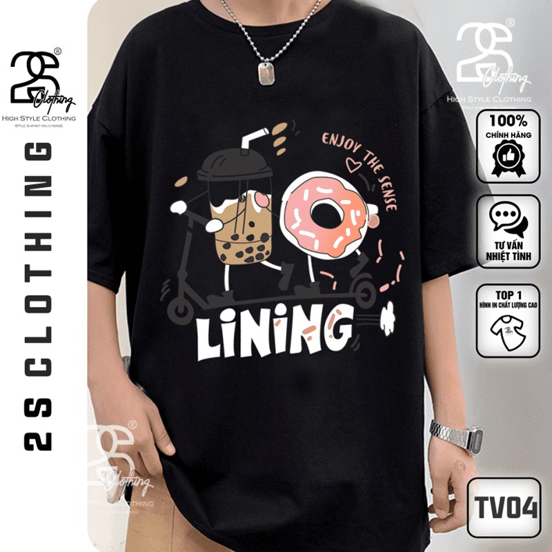 Áo Thun Tay Lỡ 2s Clothing Áo Phông Đen Genz Unisex Nam Nữ Cotton Oversize Form Rộng Giá Rẻ I Bánh Ngọt Dễ Thương TV04