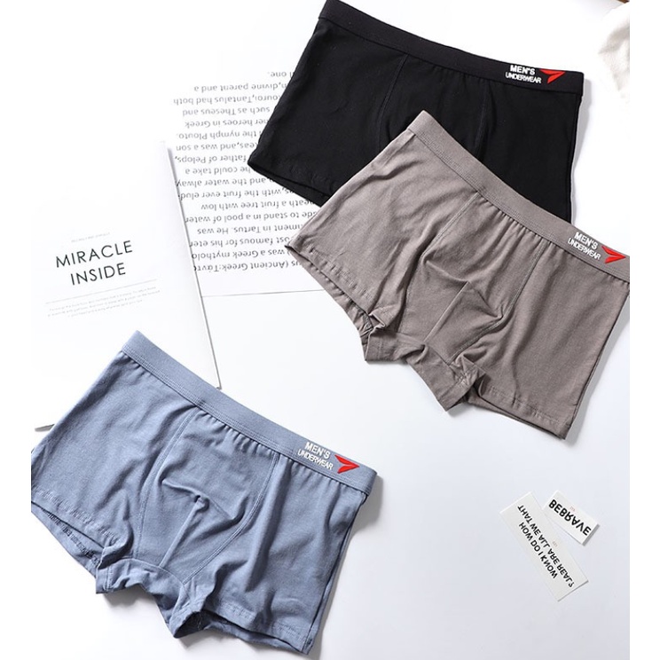 HỘP 4 Quần sịp boxer Cotton cao cấp dành cho nam kháng khuẩn xuất nhật LOTNAM09