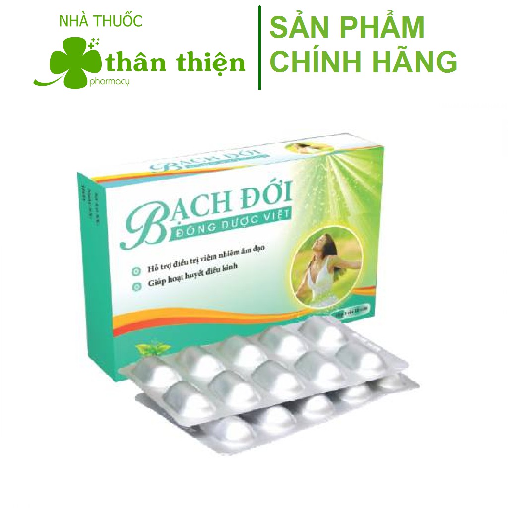 Bạch đới Đông Dược Việt – Hỗ trợ điều hòa kinh nguyệt, giảm viêm nấm âm đạo (Hộp 30 viên)