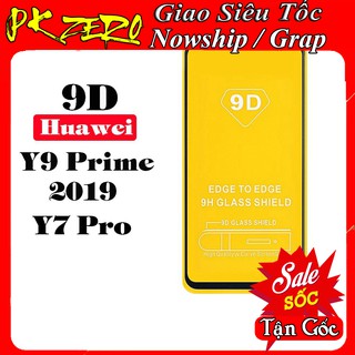 Kính cường lực huawei y9 prime/ y7 pro 9d full màn