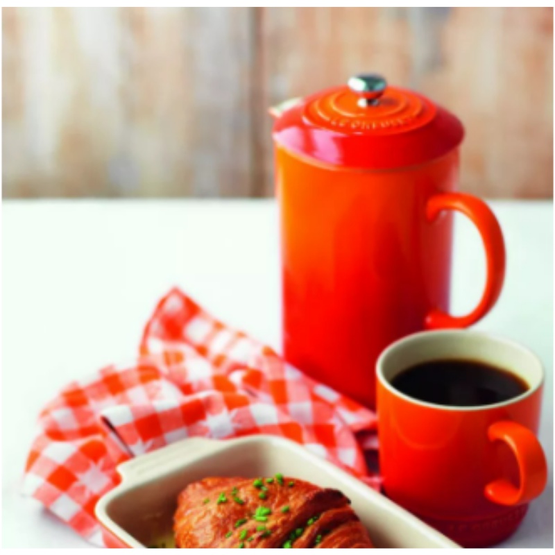 Bình pha cafe LeCreuset Kaffee-Bereiter 80ML màu cam, đỏ, hồng
