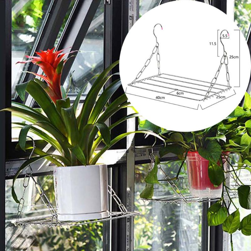 Giá Phơi Đồ Lót / Giày Dép Ban Công Bằng Thép Không Gỉ Có Thể Gấp Gọn
