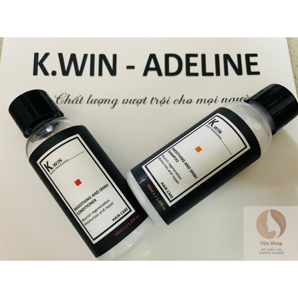 Dầu gội xả cặp K.win smoothing and Shiny 50ml