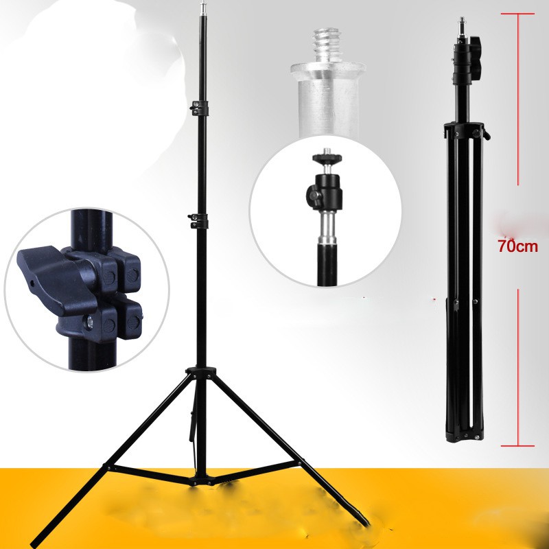 Chân đèn studio, chân tripod đa năng, dùng chụp ảnh, quay phim, livestream cao 2 mét, tặng kèm kẹp điện thoại