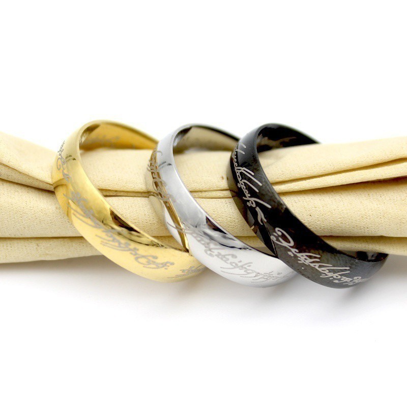 Nhẫn thép titan nguyên chất thời trang dành cho nam và nữ Siêu bền