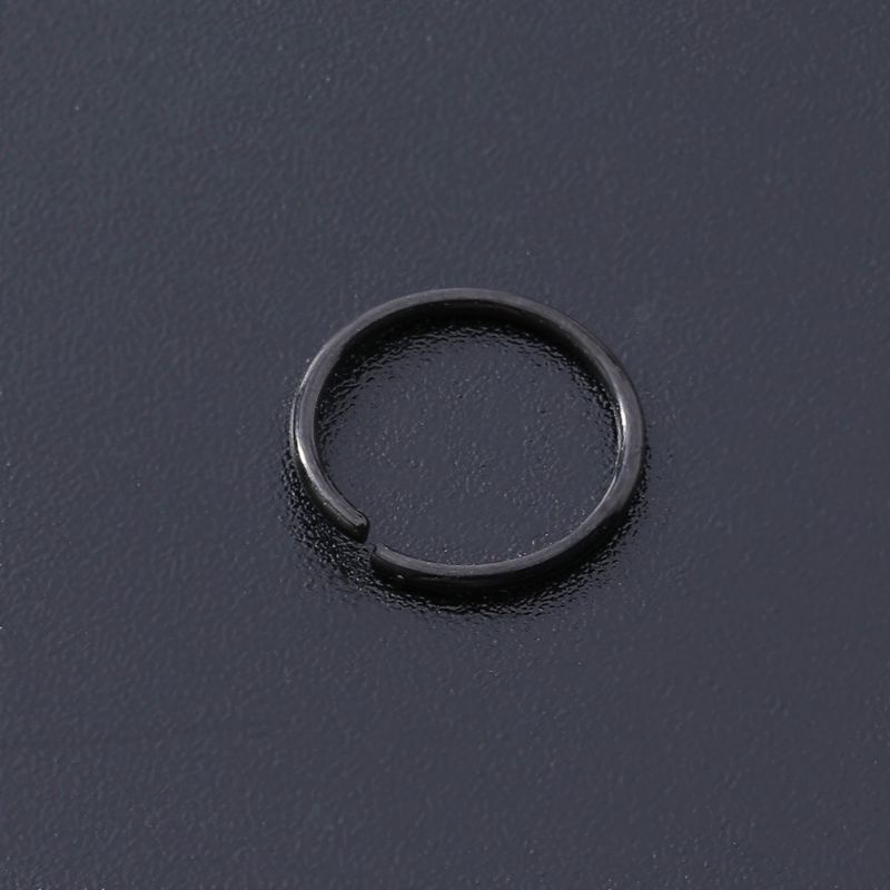 K2TR01-KHUYÊN TRÒN ĐEO MŨI / Khuyên Mũi Tròn Cao Cấp bẻ cong - Siêu Mỏng 0,8mm - Bạc / Vàng / Đen