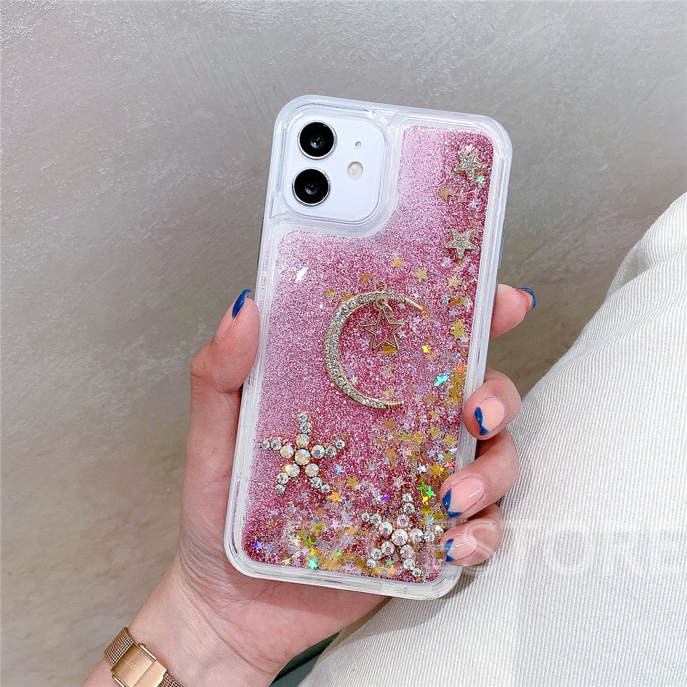 Fashion Bling Starry Sky Liquid Quicksand Soft Phone Case Cover for Samsung A80 A90 A70 A60 A50 A30S A50S A40 A30 A20 A10 M10 A10S A20S M30S M31 M31S M51