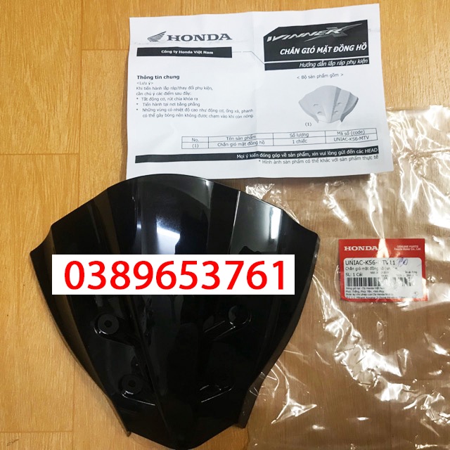 Mão xe/ Chắn gió mặt đồng hồ winner X Zin chính hãng Honda