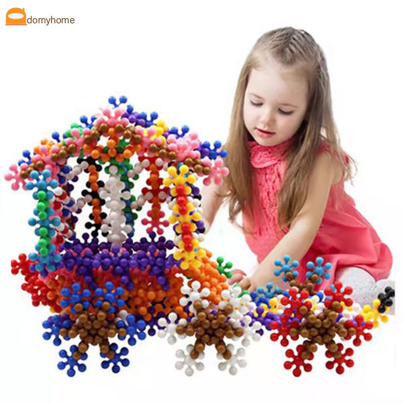 Mới Bộ Đồ Chơi Lắp Ráp Hình Hoa Tuyết 3D Cho Bé