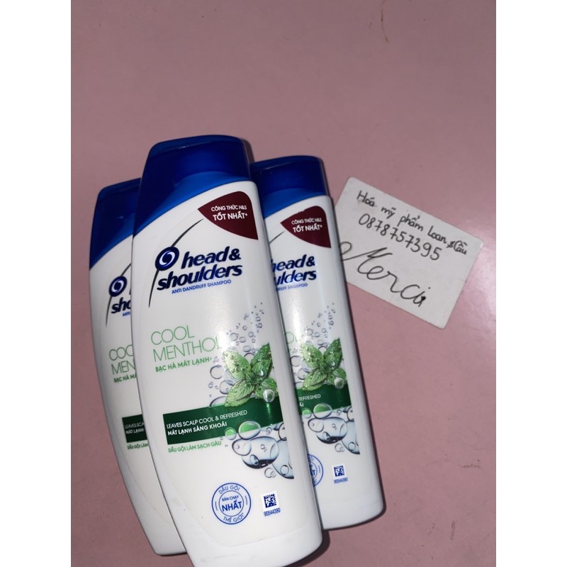 Dầu gội Head & Shoulders Cool Menthol Bạc hà mát lạnh 170ml