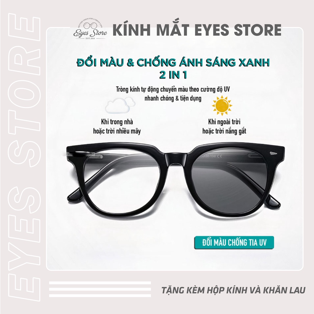 Tròng Kính Đổi Màu Poly Chính Hãng EYESSTORE