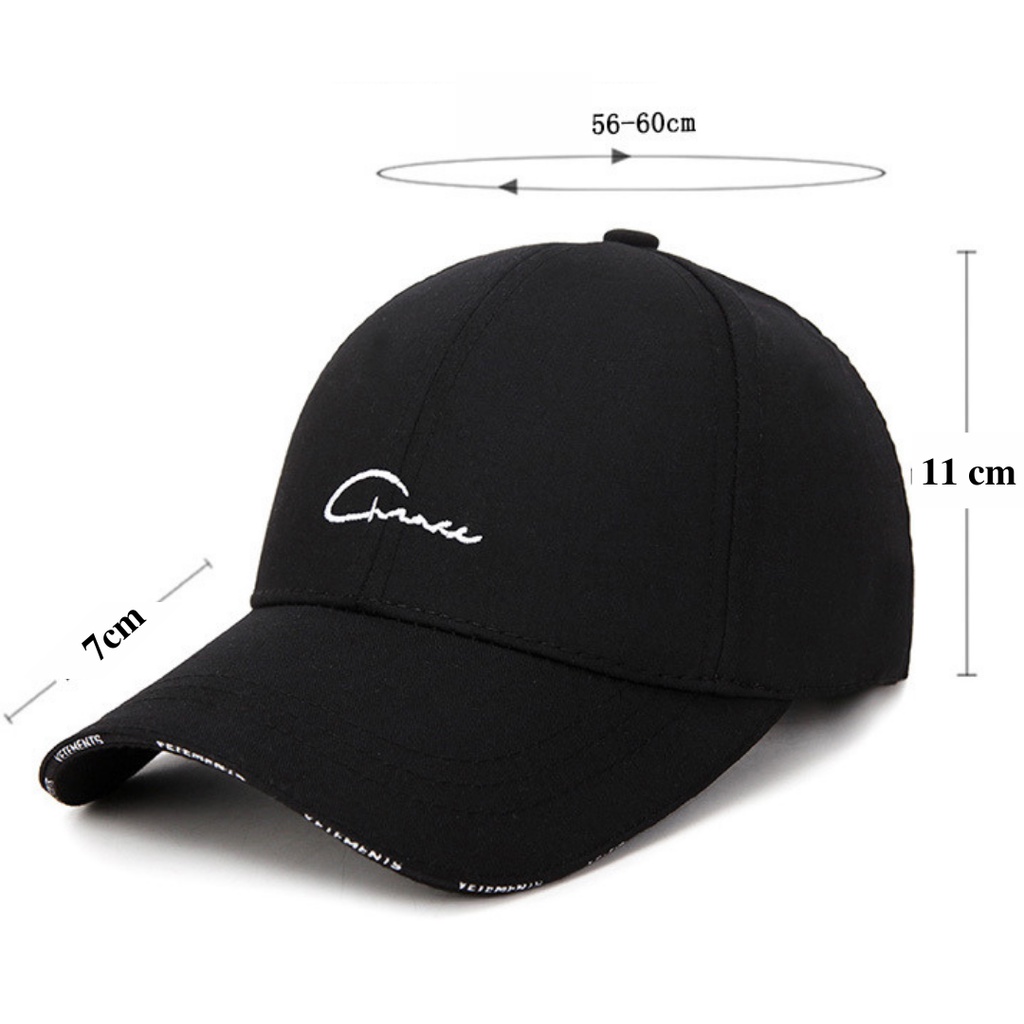 Mũ lưỡi trai bóng chày Unisex thêu chữ thời trang, phù hợp cả nam và nữ, đa phong cách, gọn nhẹ, năng động