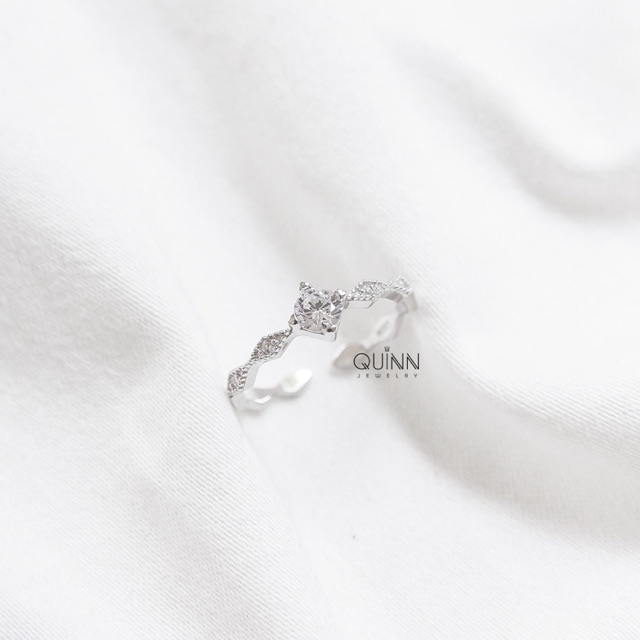 Nhẫn Antique, Nhẫn đính đá bạc 925 lấp lánh