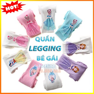 Quần Legging Elsa Cho Bé Gái