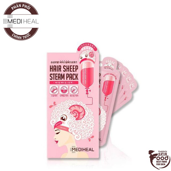 Mặt Nạ Hấp Tóc Phục Hồi, Nuôi Dưỡng Tóc Mediheal Hair Sheep Steam Pack 40g