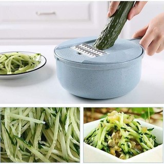 Bộ dụng cụ chế biến rau củ quả và các loại gia vị đa năng bằng nhựa lúa mạch