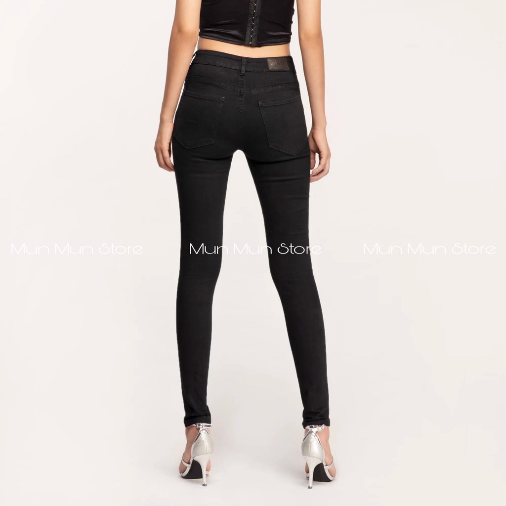 [𝐅𝐫𝐞𝐞 𝐒𝐡𝐢𝐩]Quần Jean Nữ xước MunMunStore Sang Chảnh Dáng Ôm Lưng Cao Tôn Dáng Có Túi mềm mại - co giãn tốt8533