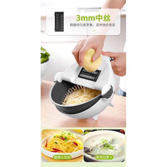 BỘ RỔ ĐA NĂNG NHÀ BẾP 7 LƯỠI NẠO KÈM DỤNG CỤ NẠO TIỆN LỢI (RẺ NHẤT SHOPEE)