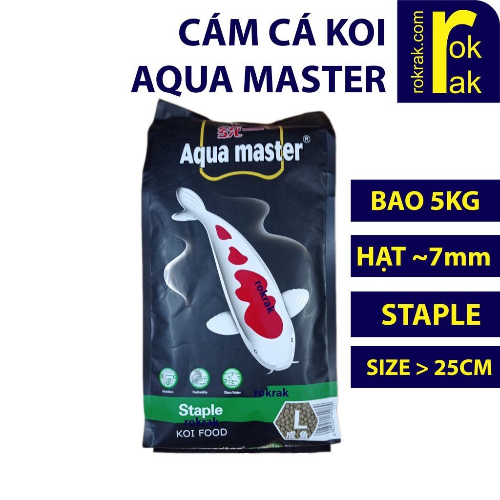 GIÁ SỈ-Thức ăn cá Aqua master bao 5kg Aquamaster các loại Chuyên cho Koi - cá vàng