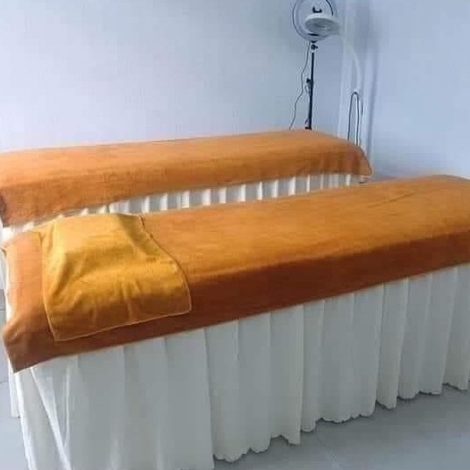Khăn trải giường spa Anh Minh chất microfiber kt 90*190cm có thể dùng để đắp người vào mùa đông