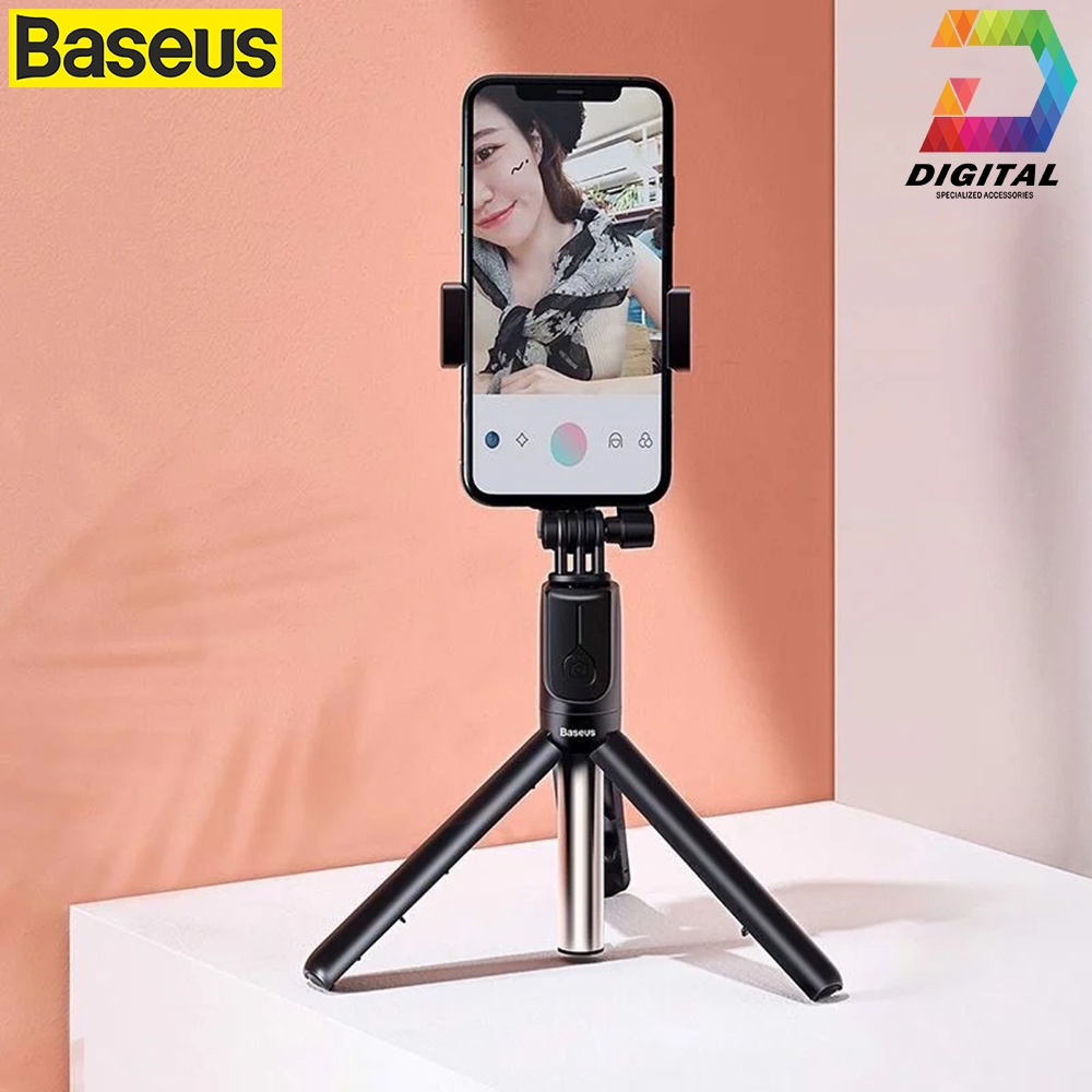 Gậy Chụp Hình Tripod 3 Chân Bluetooth Baseus Lovely Bracket Selfie Stick Chính Hãng