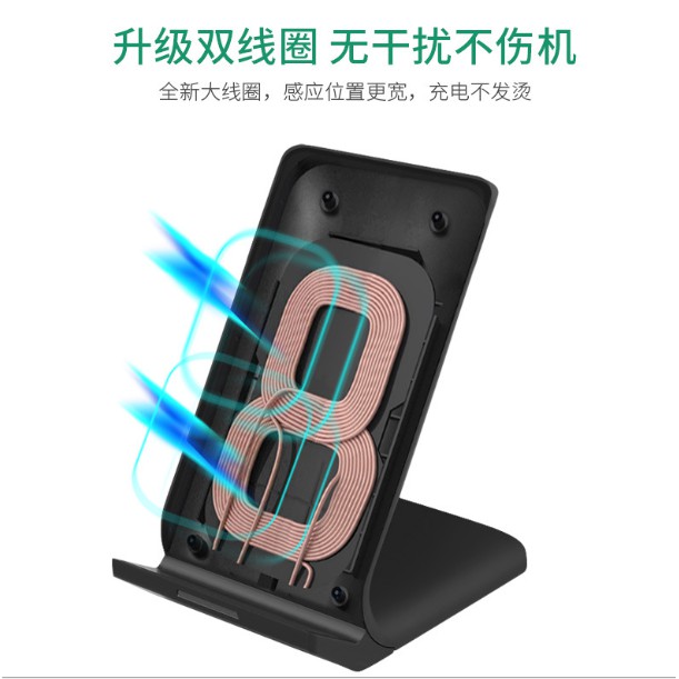 Đế Sạc Không Dây N700 Thông Minh Cảm Ứng Siêu Mỏng Siêu Nhẹ Wireless Charger Sạc Nhanh 10W Qi Xài Cho iPhone Samsung