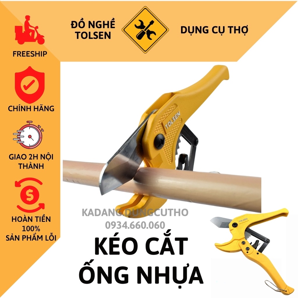 Kéo cắt ống nước công nghiệp TOLSEN 33100, 33001 dao cắt ống nhựa 42mm pvc tolsen 33100