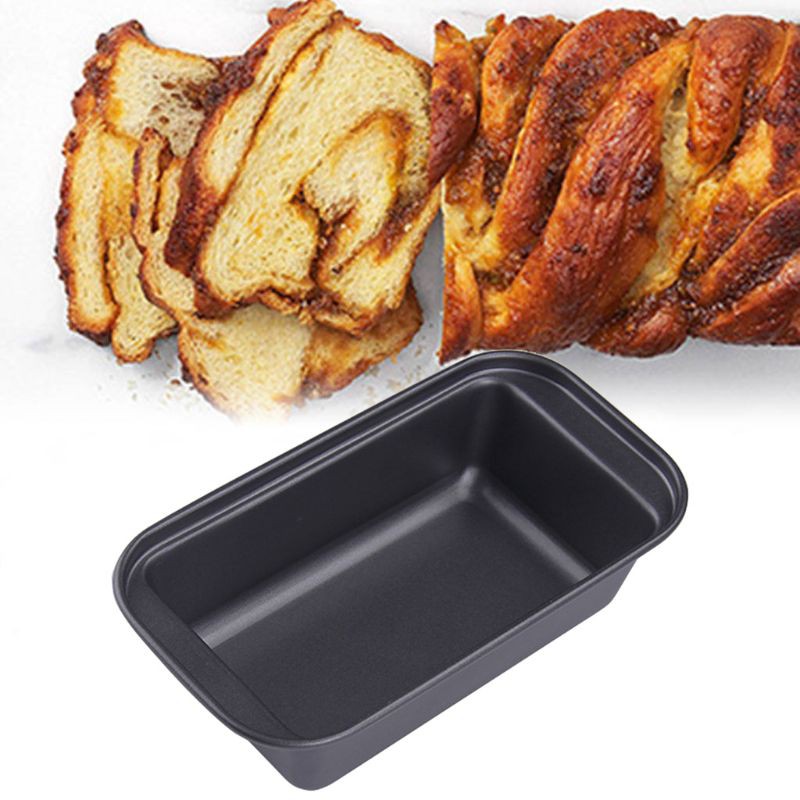 Khuôn Nướng Bánh Mì Chống Dính Hình Chữ Nhật Bằng Thép Carbon