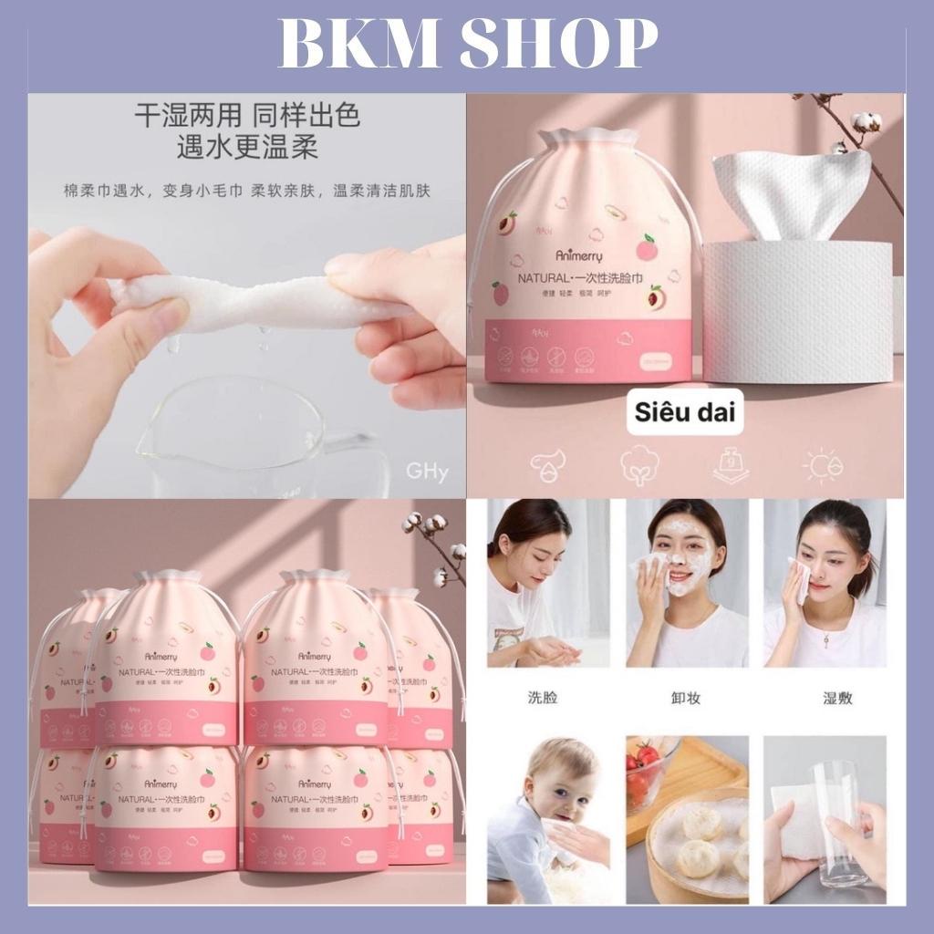 Bông tẩy trang cotton mềm mịn không gây kích ứng da ANIMERRY