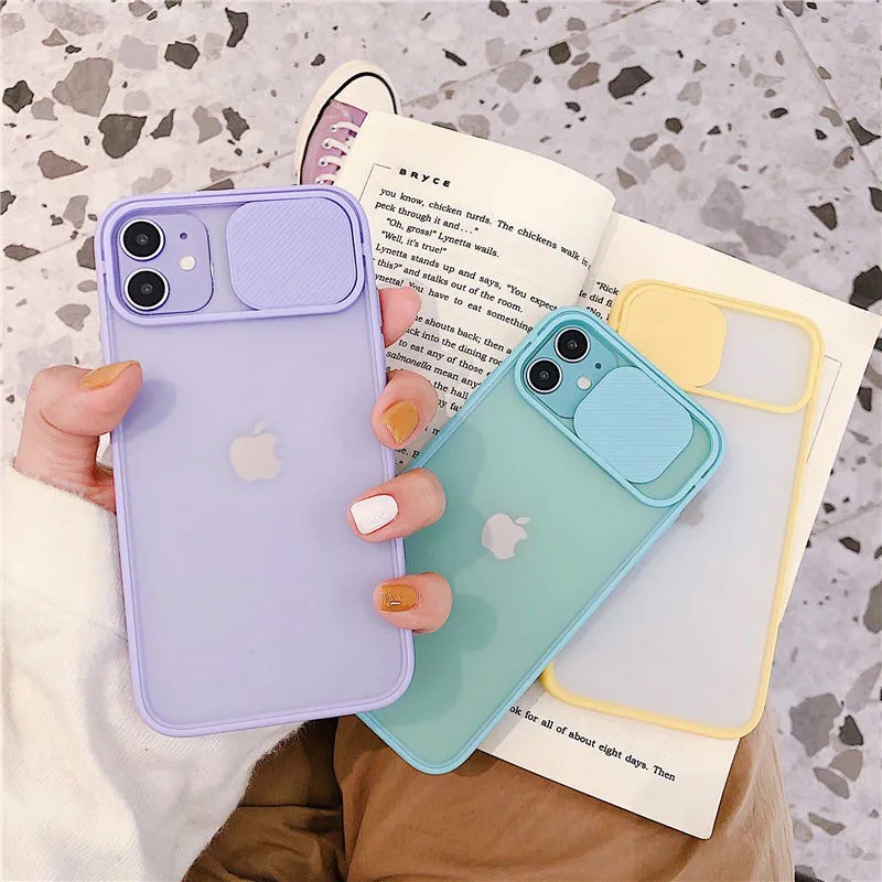 Transparent Frosting Protective Cover For Push Pull Lens iPhone 12 mini 12 12 Pro 12 Pro Max 11 11 Pro 11 Pro Max