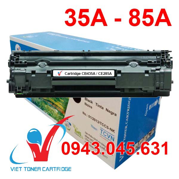 Hộp mực 85A/35A dùng cho máy in Canon 6030W, 3010, 3050, 6000 - HP laserjet P1102W, P1005, P1006 Cartridge CB435A CE285A