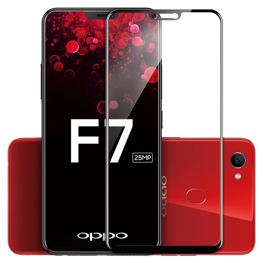Kính cường lực OPPO F7 FULL Màn, FULL KEO Silicon