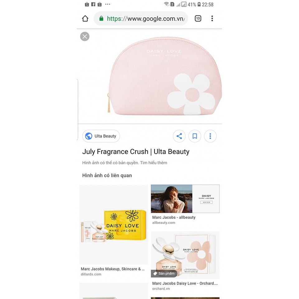 Túi mỹ phẩm Daisy Marc Jacobs