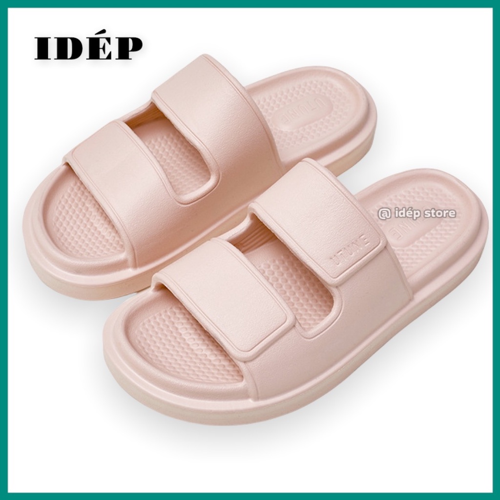 Dép bánh mì 2 quai Unisex đúc nguyên khối siêu nhẹ đi mưa nam nữ Maipy DL208