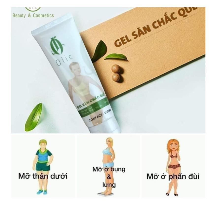 Kem tan mỡ bụng olic, Gel săn chắc gừng quế olic