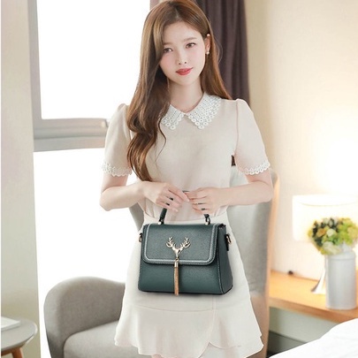 Túi Da Mềm Đeo Chéo Phong Cách Hàn Quốc Thời Trang Cho Nữ