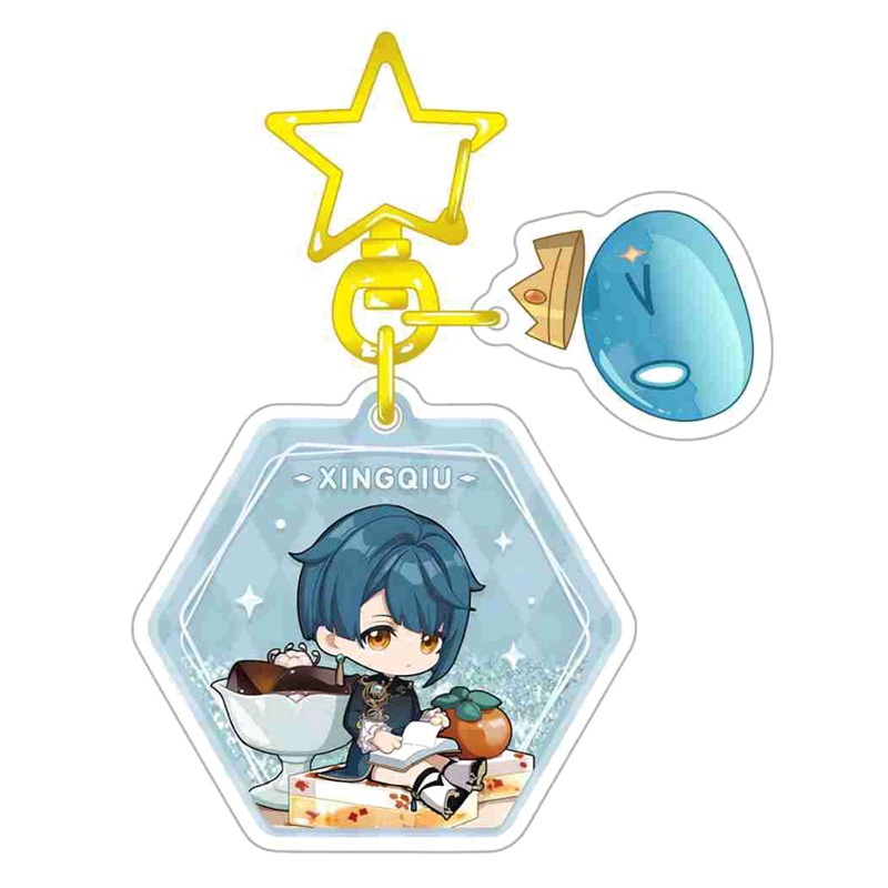 Tmdbyx Móc Khóa Acrylic Hình Nhân Vật Hoạt Hình Genshin Va Chạm Raiden Shogun Hutao Kaedehara Kazuha Xiao Yoimiya