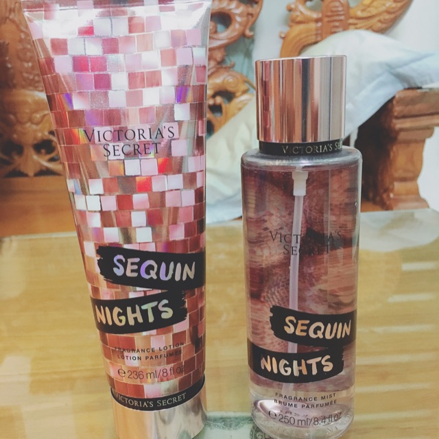 Set Xịt Thơm Và Dưỡng Thể Victoria’s Secret Mini Mist & Lotion Gift Set Sequin